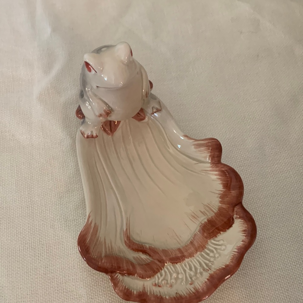 Fitz and Floyd frog trinket tray